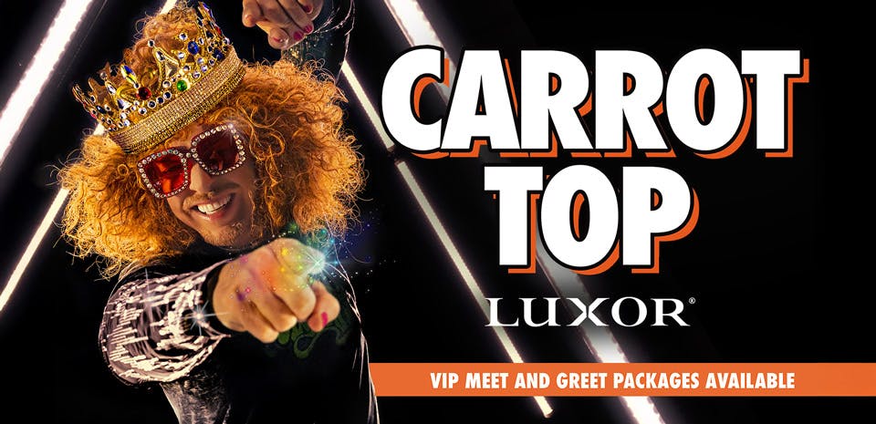 Carrot Top performing at the Atrium Showroom, Luxor Las Vegas