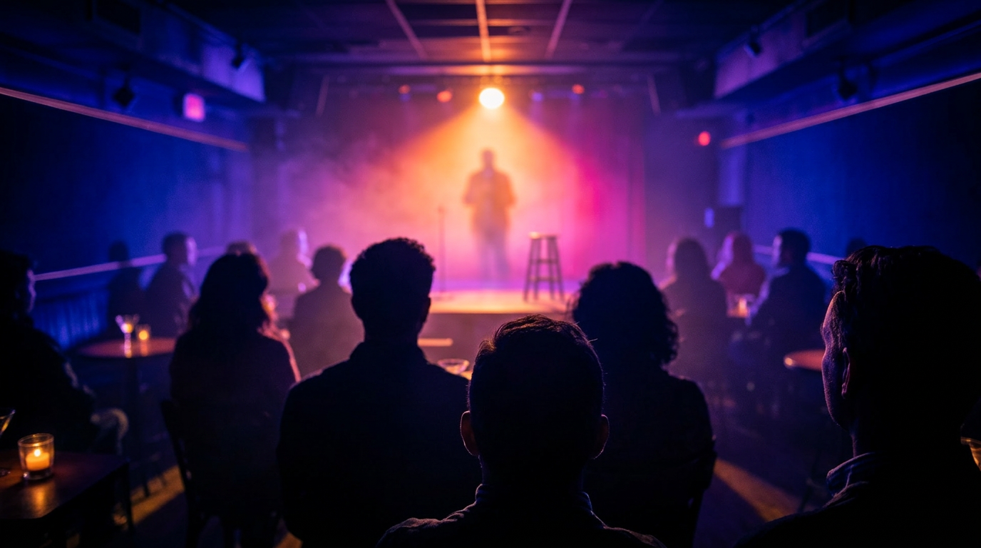 Audience watching live stand-up comedy at Laugh Factory Las Vegas at Horseshoe Las Vegas