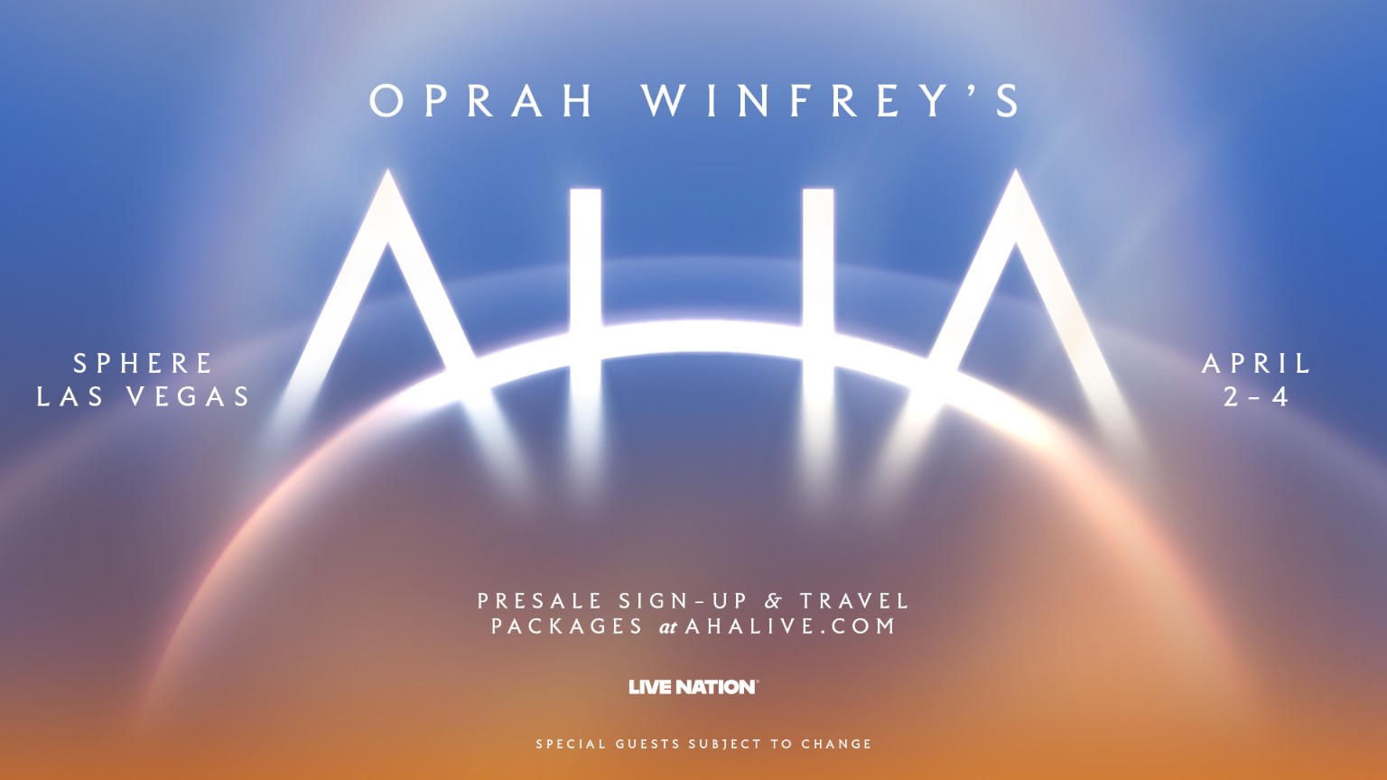 Oprah Winfrey's AHA at Sphere Las Vegas poster