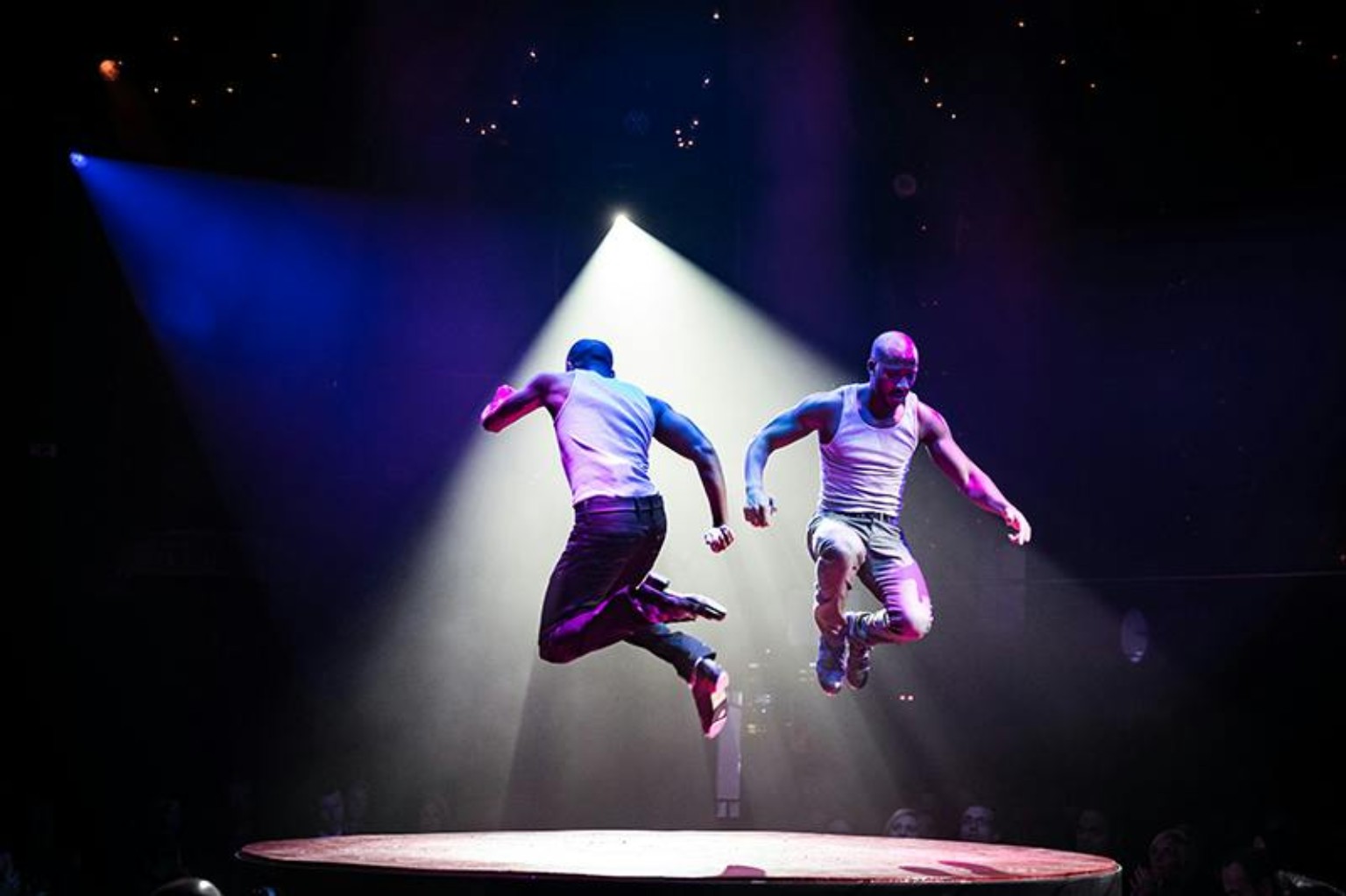 Absinthe acrobatic duo performing at Caesars Palace Las Vegas