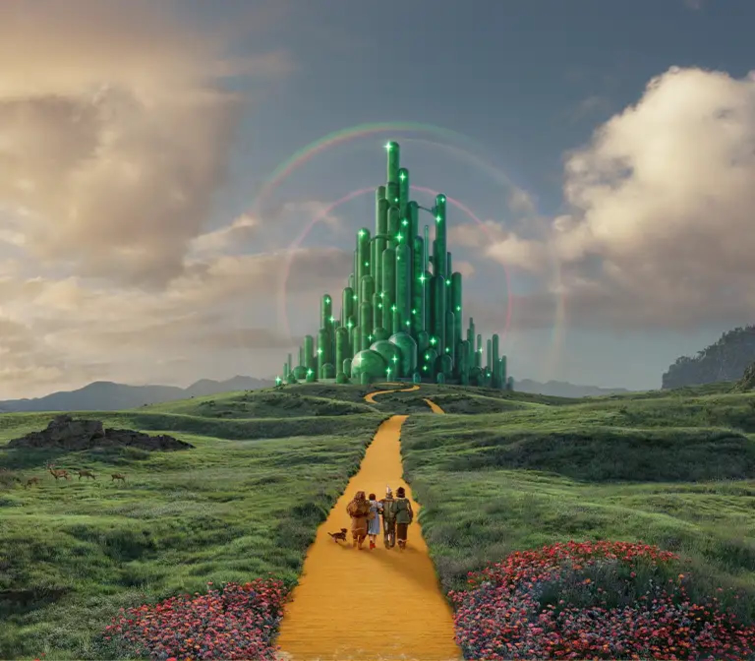 Emerald City during The Wizard of Oz experience at Sphere Las Vegas