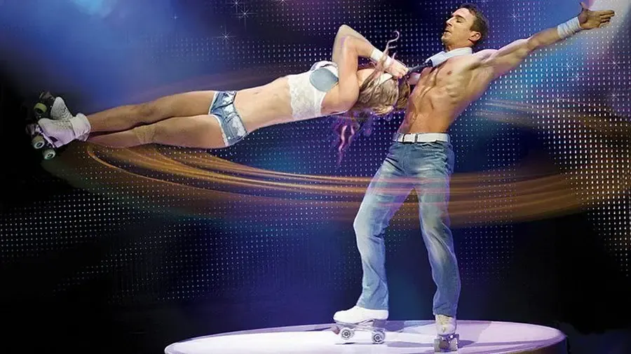 Roller skaters performing at V – The Ultimate Variety Show Las Vegas